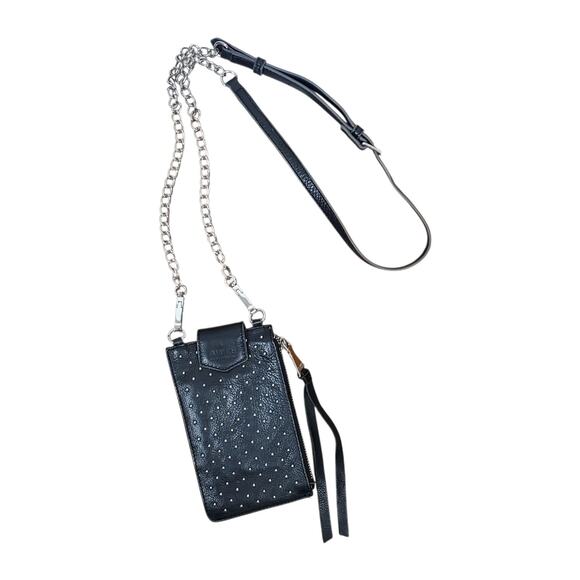 Bundle Aimee Kestenberg Studded Leather Crossbody Phone Case Wallet And Wristlet - Picture 3 of 16
